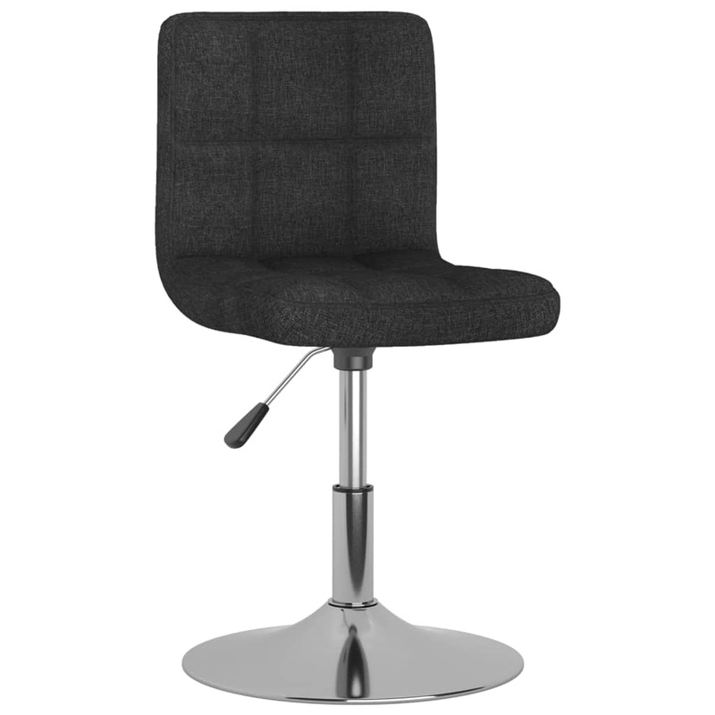 Chaise pivotante  manger Noir Tissu