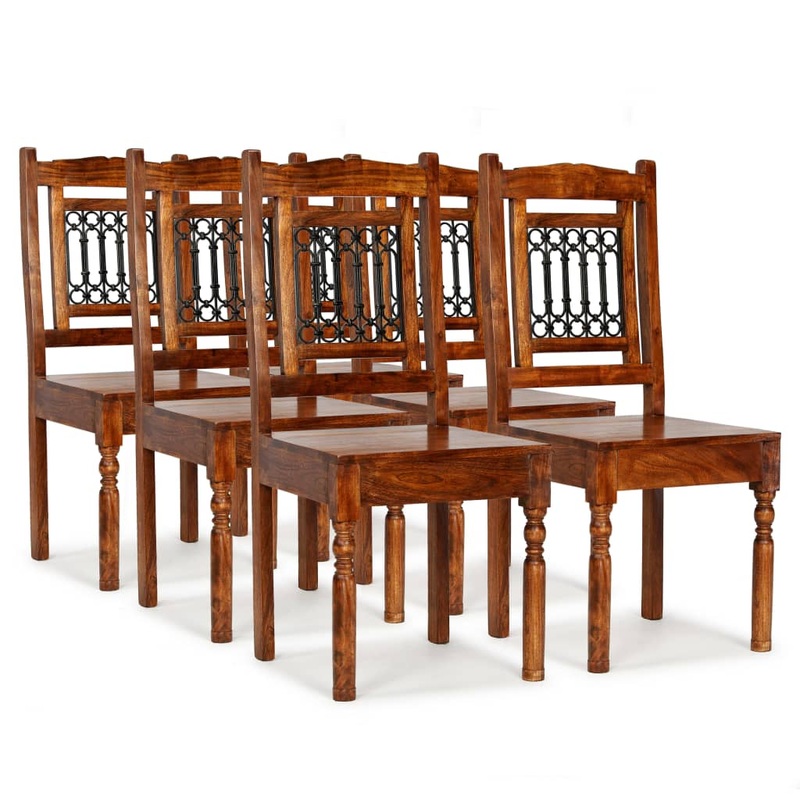 Chaises  manger lot de 6 bois massif classique
