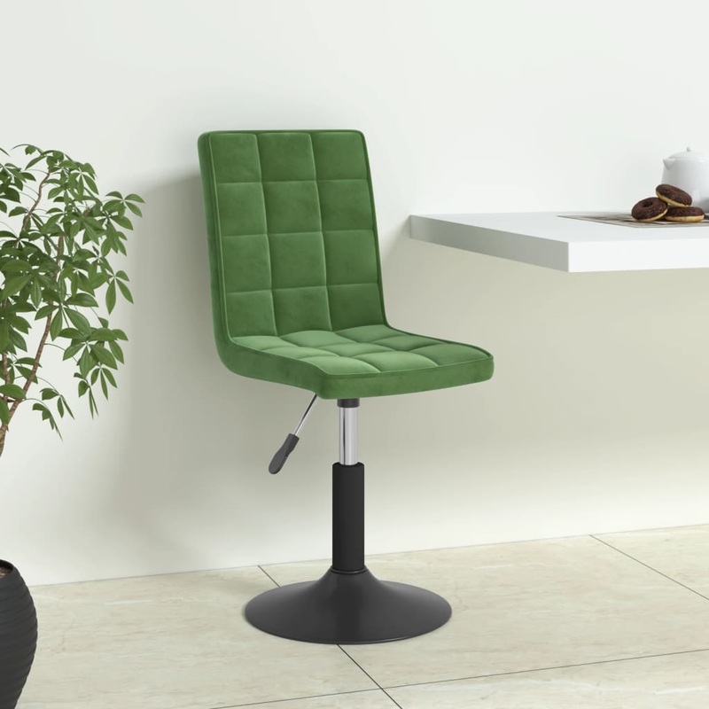 Chaises pivotantes  manger lot de 4 vert fonc velours