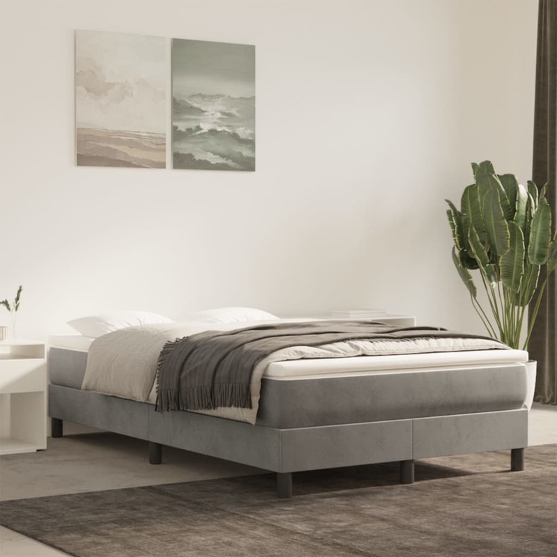 Matelas de lit  ressorts ensachs gris clair 120x220x20 cm