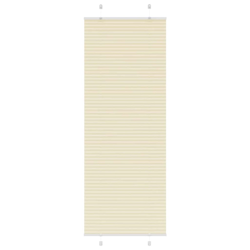 Store pliss crme 80x200 cm largeur du tissu 79,4 cm polyester