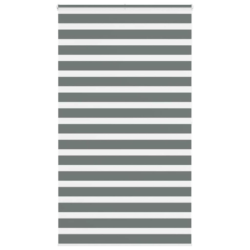 Store zbre gris fonc largeur du tissu 115,9 cm polyester