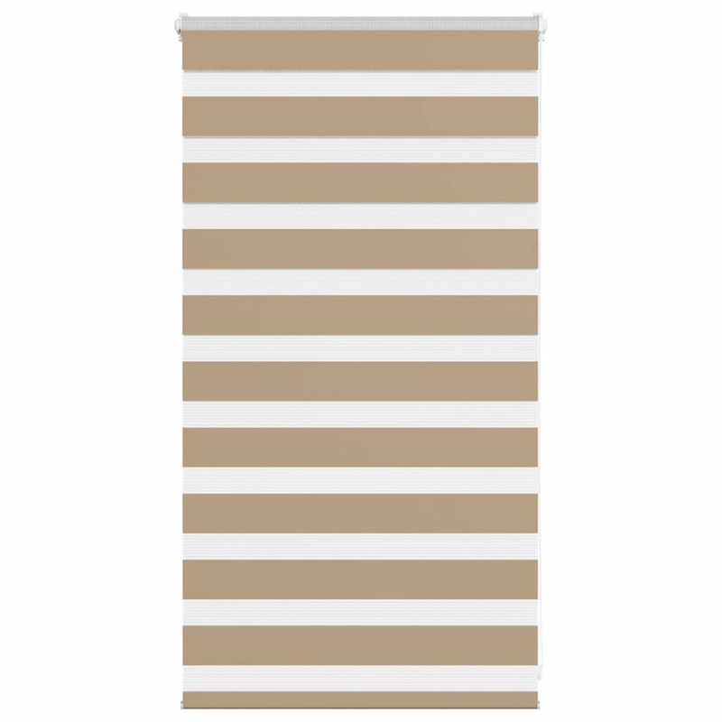 Store zbre marron sable largeur du tissu 70,9 cm polyester