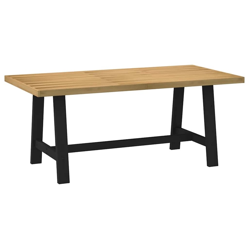 Table  manger NOAIN pieds en forme de A 180x90x75cm massif pin