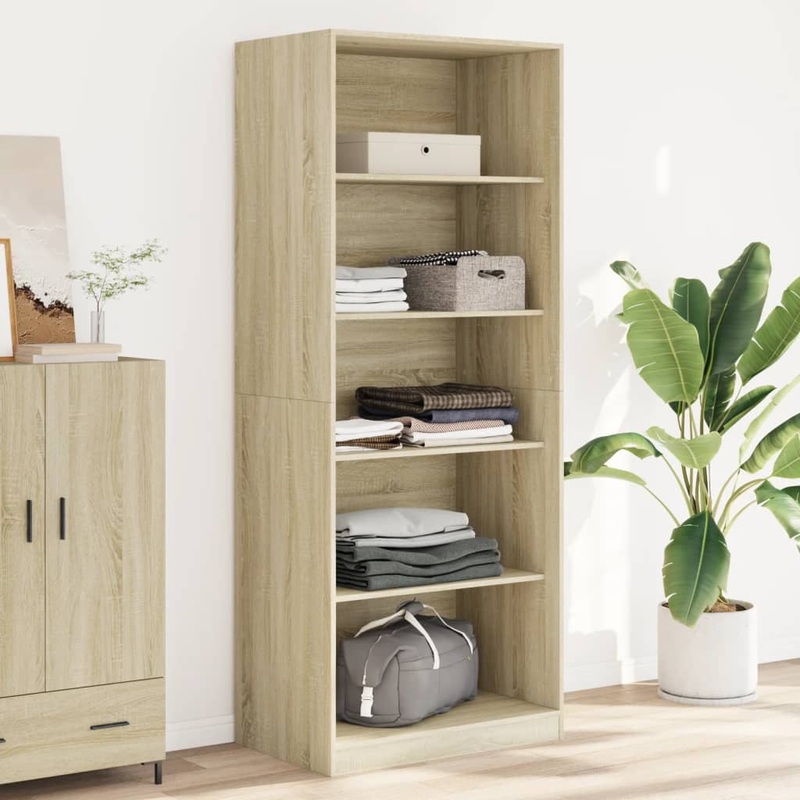 Garde-robe chne sonoma 80x50x200 cm bois d'ingnierie
