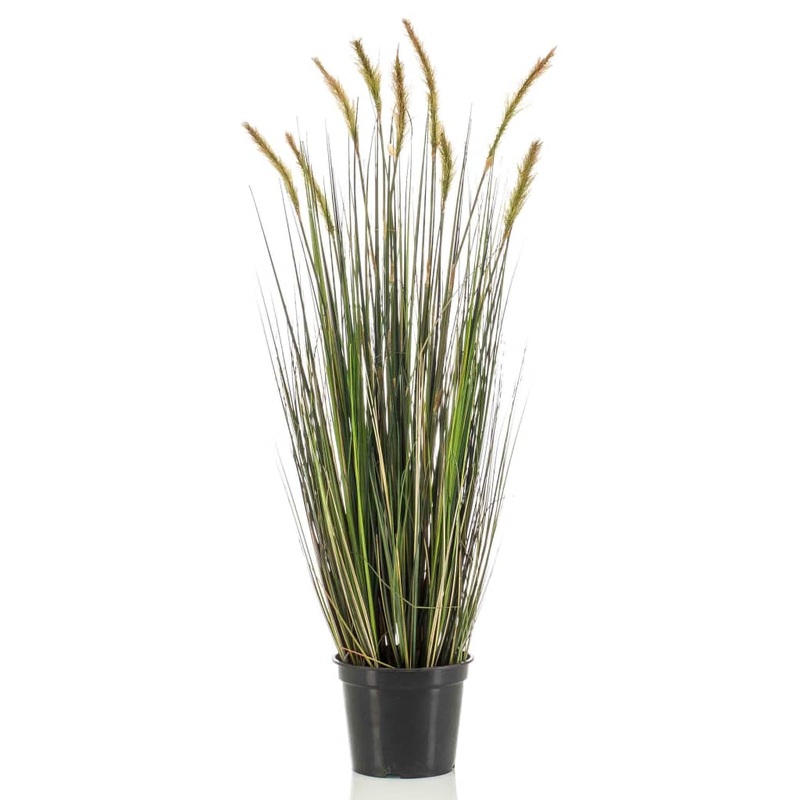 Herbe de staire artificielle pot de plastique Automne 90 cm