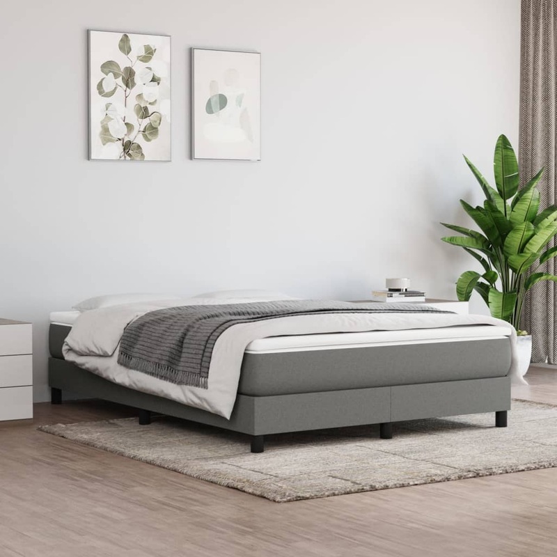 Matelas de lit  ressorts ensachs Gris fonc 140x190x20 cm