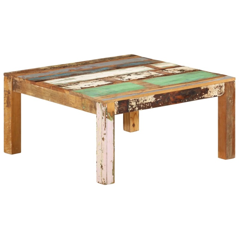 Table basse 80x80x40 cm Bois de rcupration massif