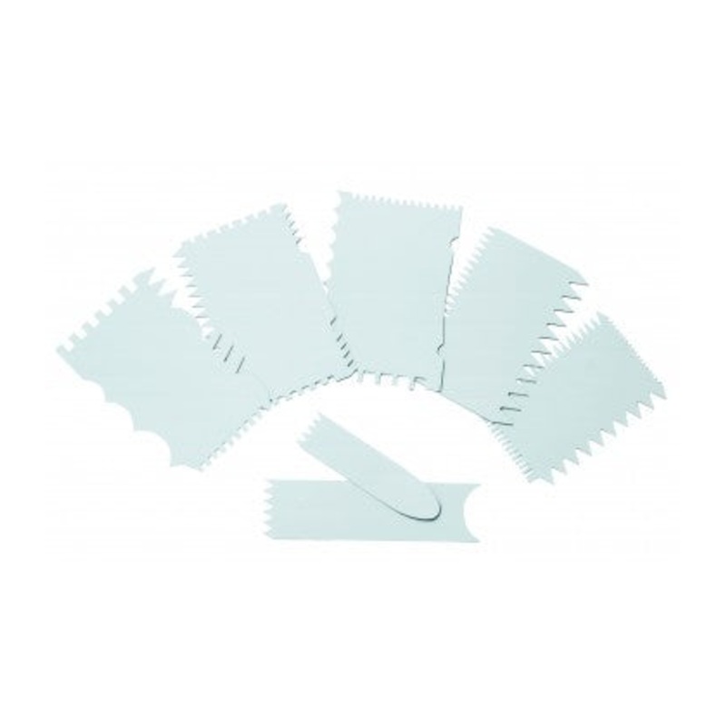 7 PCS DECORATING PLASTIC COMBS