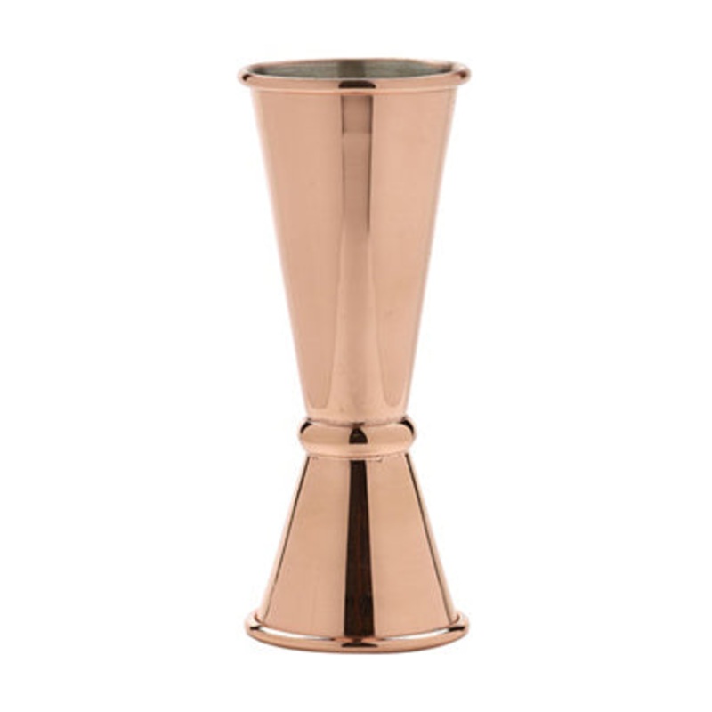 Copper Plated Banded Double Jigger 25/50ml