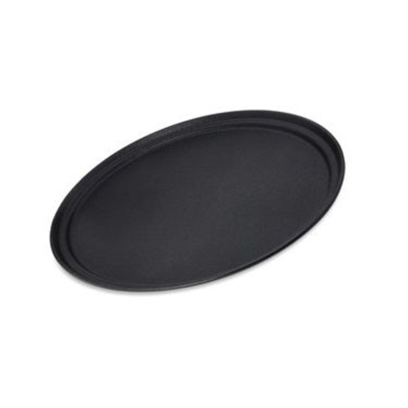 OVAL NON SLIP TRAY,73.560CM,PP?BLACK