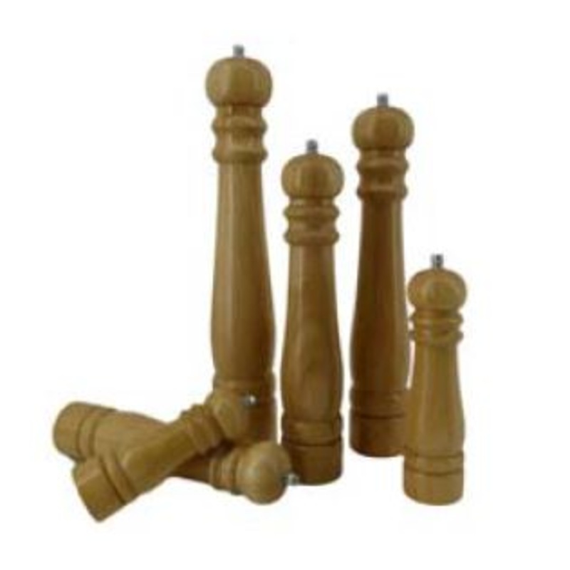 WOODEN PEPPER MILLS RUBBER WOOD