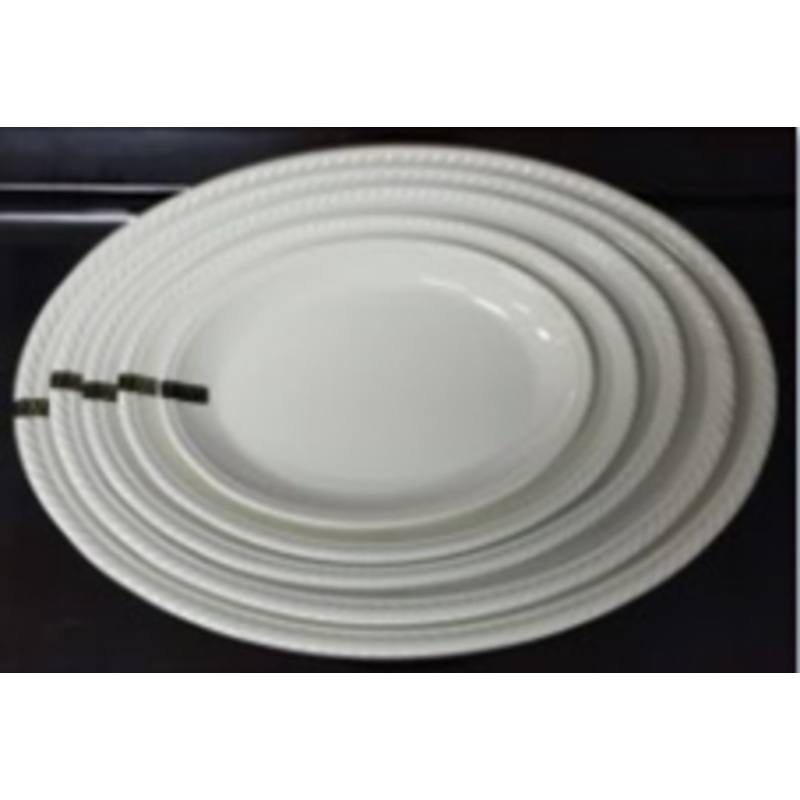 MELAMINE OVAL PLATE 25.5*17*2.6