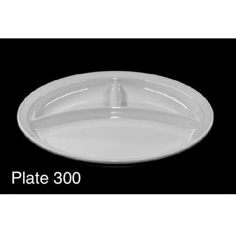 MELAMINE PLATE 3 SECTIONS 25 CM