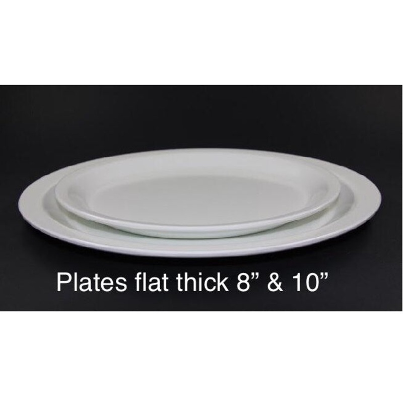 MELAMINE THICK WHITE PLATE