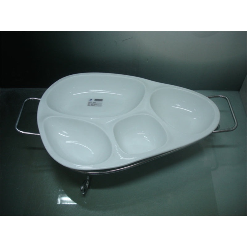 BOWL WITH METAL STAND