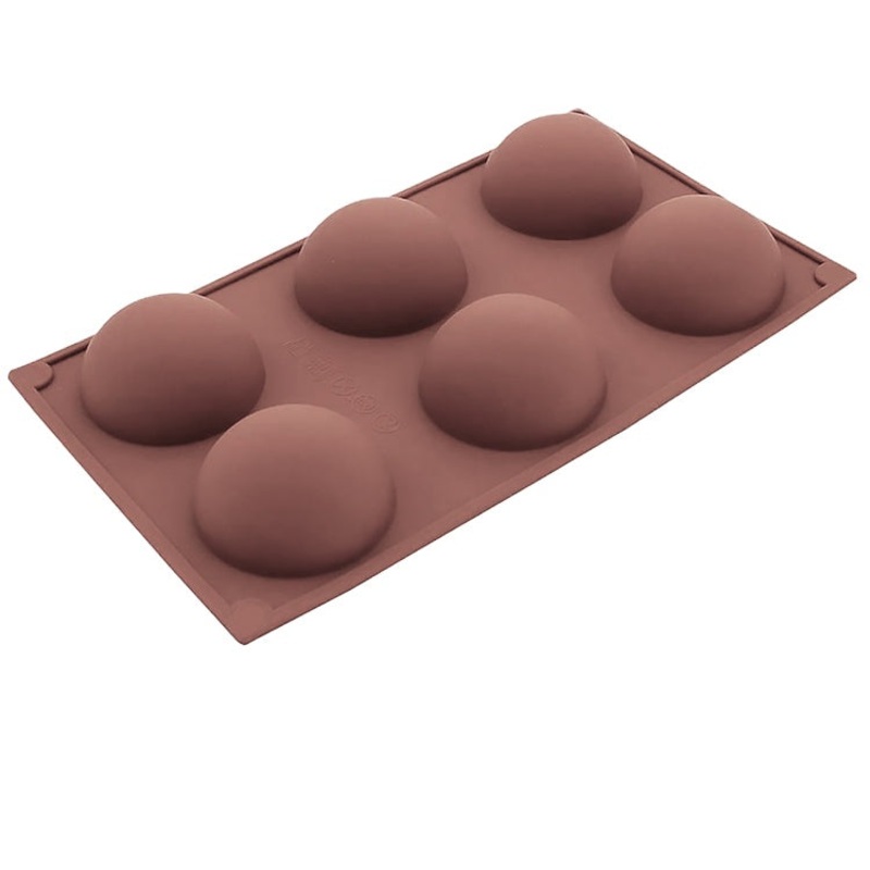 SILICONE DOME 6 MOLDS 6.6 CM