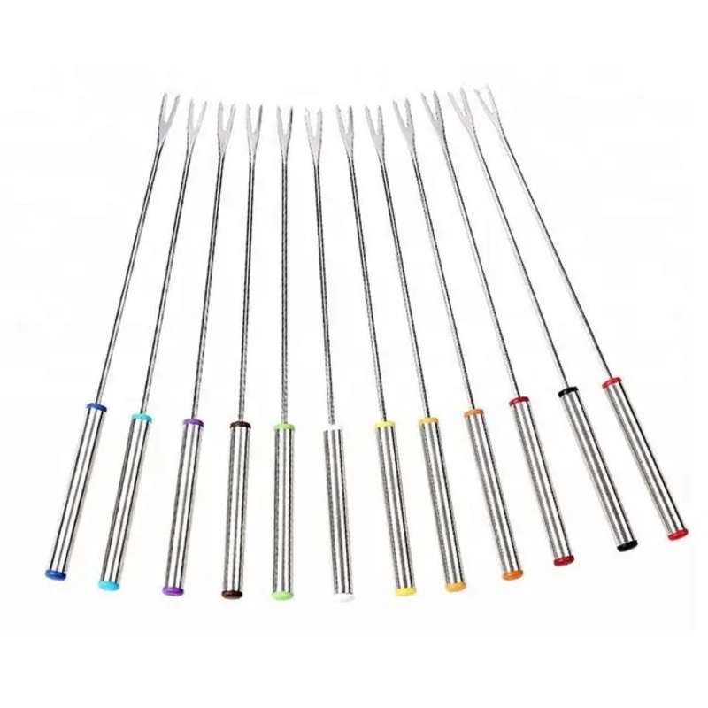 6 FONDUE 24 CM STAINLESS STEEL FORKS