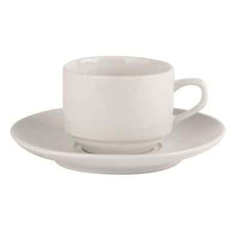 90CC STACKING COFFEE  CUP AND SAUCER