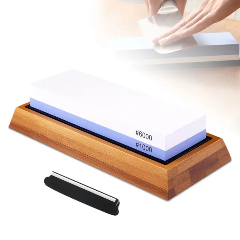 KNIFE BLADE SHARPENING STONE NAVY BLUE 6000/1000