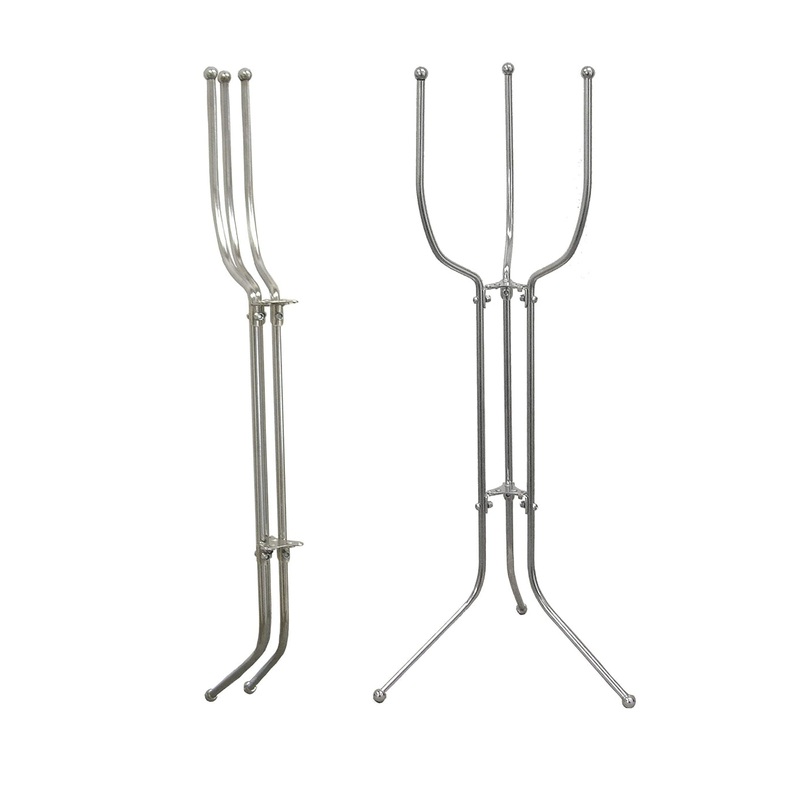 8 QT CHAMPAIGN BUCKET STAND FOLDING CHROME PLATED STAINLESS