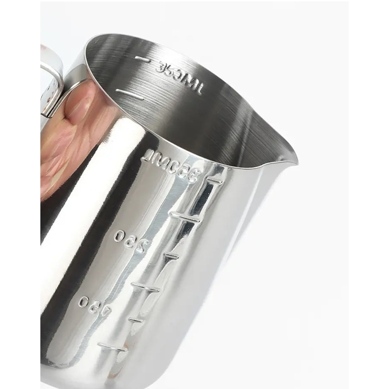 STAINLESS STEEL COFFEE PITCHER WITH SCALE