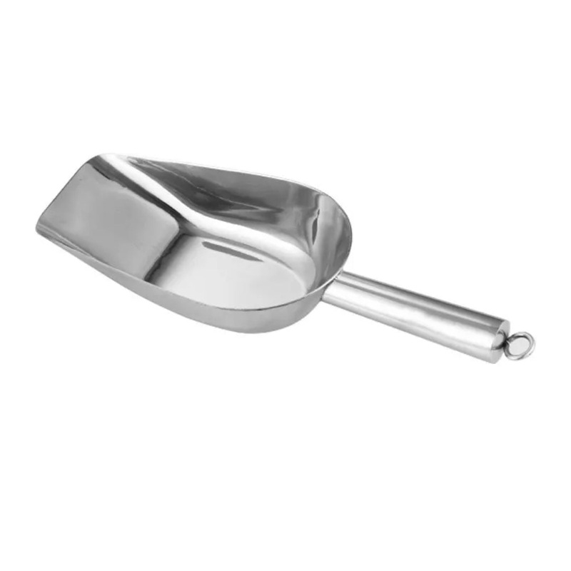 STAINLESS STEEL SHOVEL FLAT BOTTOM