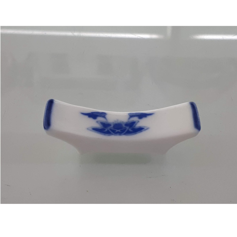 CHOPSTICK STAND BLUE CHINESE PAINTING