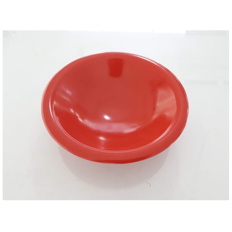 RED MELAMINE PLATE 17 CM