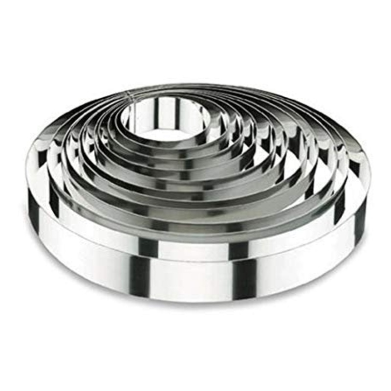 ROUND CAKE RING 6 CM HEIGHT .- STNLS