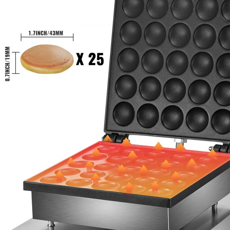 PANCAKE MAKERROUND-SHAPE,25HOLES/2PLATE