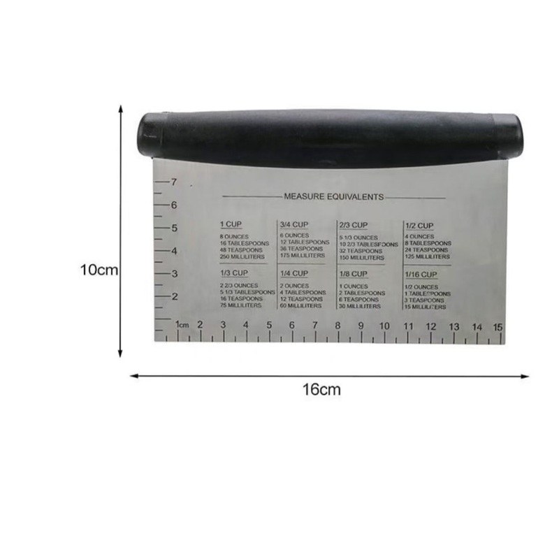 STRAIGHT DOUGH CUTTER BLACK HANDLE