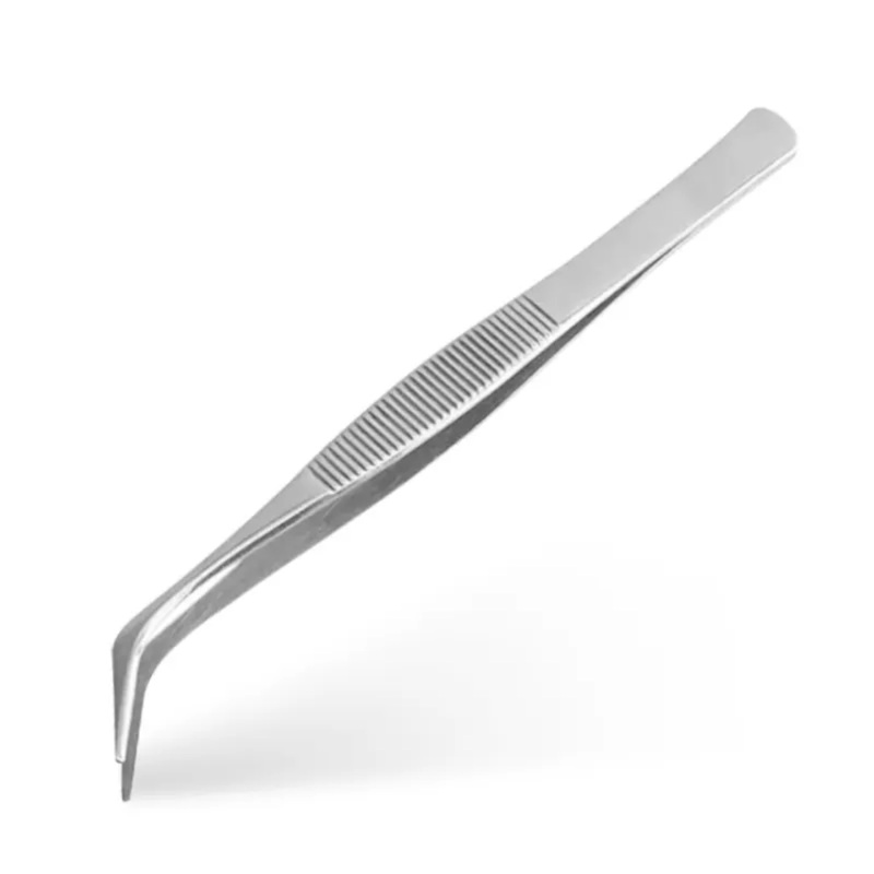 FOOD GARNISH TWEEZERS CURVED