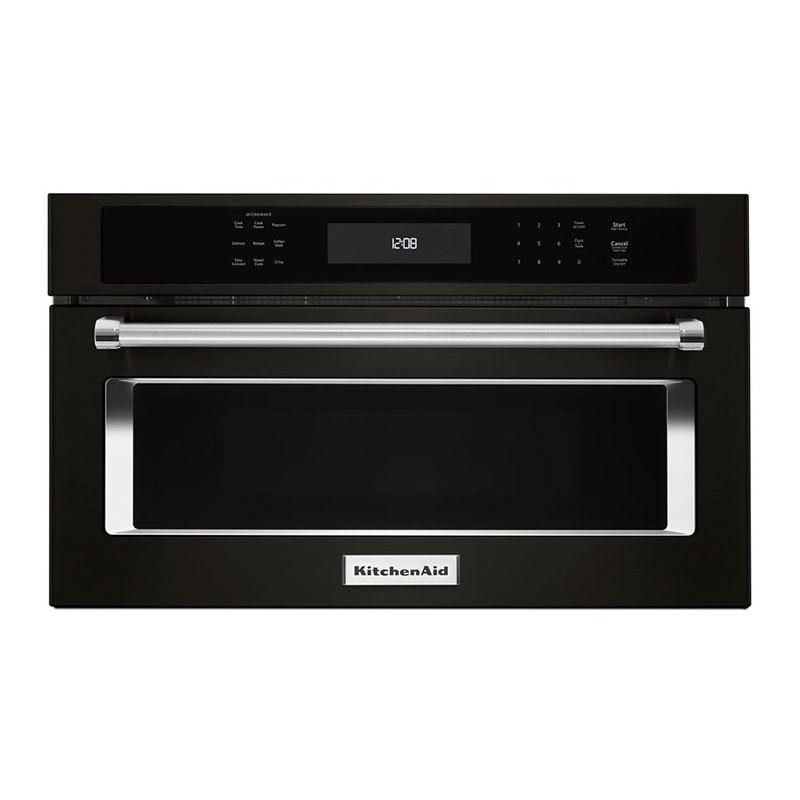 KitchenAid Four  micro-ondes encastrable de 27 po, 1.4 pi cu avec convection KMBP107EBS