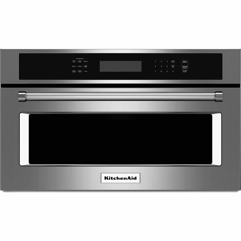 KitchenAid Four  micro-ondes encastrable de 27 po, 1.4 pi cu avec convection KMBP107ESS