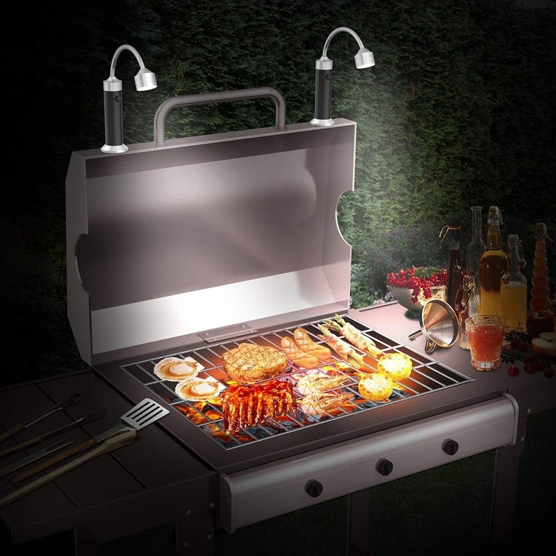 2pcs LED BBQ Grill Light 360 Degree Multipurpose Magnetic Base