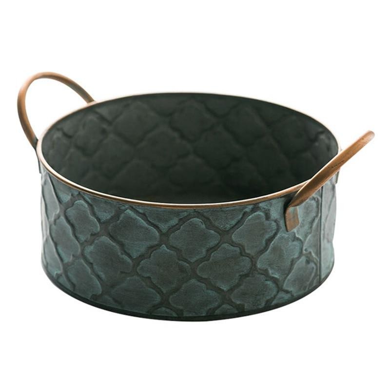 Antique Retro Style Iron Bread Basket