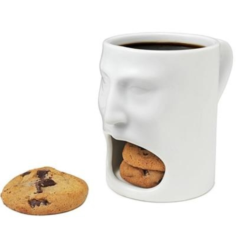 Creative Coffee Mug With Biscuit Holder