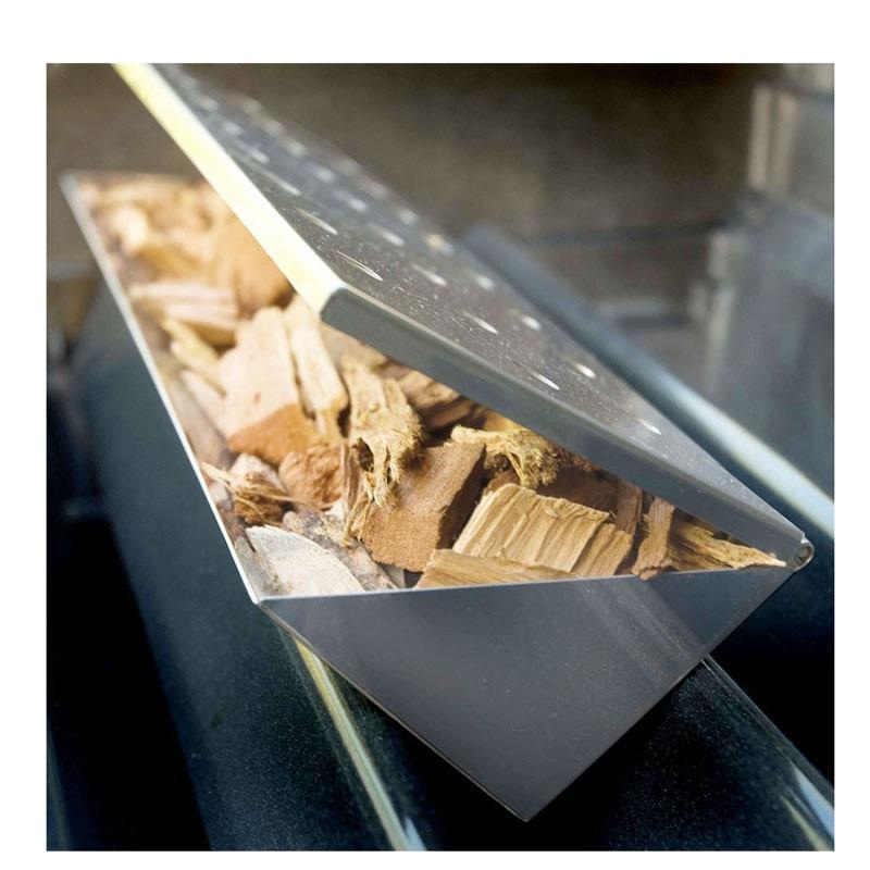 V-Shape Gas Grill BBQ Smoker Box, Wood Pellet Grill Tool BBQ