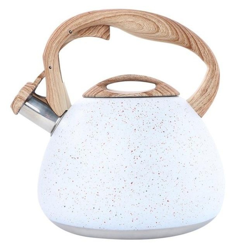 Vintage Kettle Antique Stainless Steel With Flat Bottom