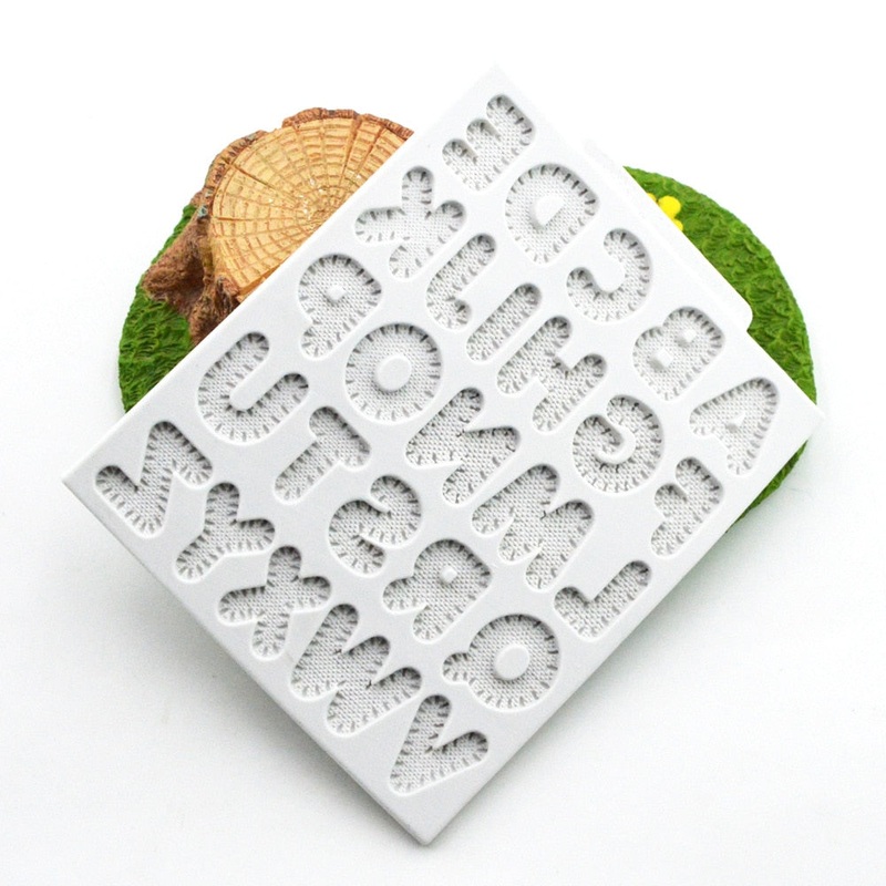 26 Letters Fondant Cake Silicone Mold