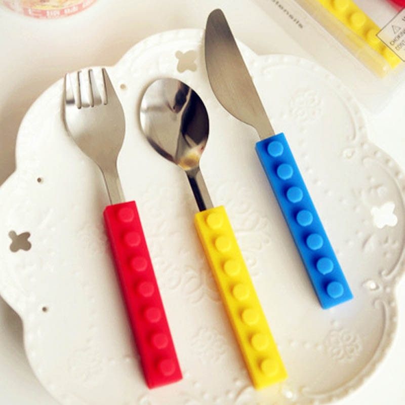 3pcs Children Dinner Tableware Set Durable and BPA-Free