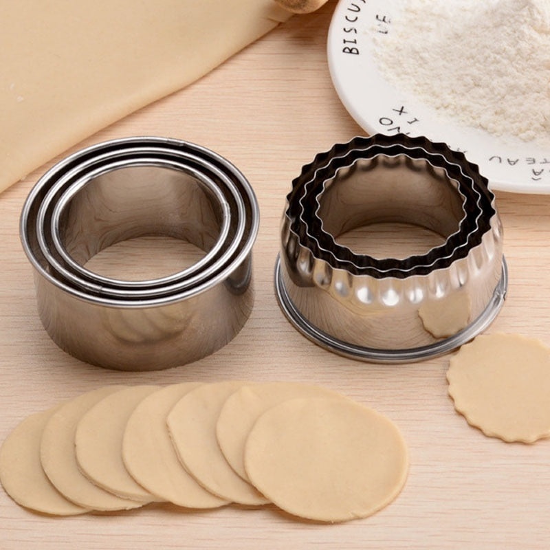 3pcs Round Shaped Dough Cutter