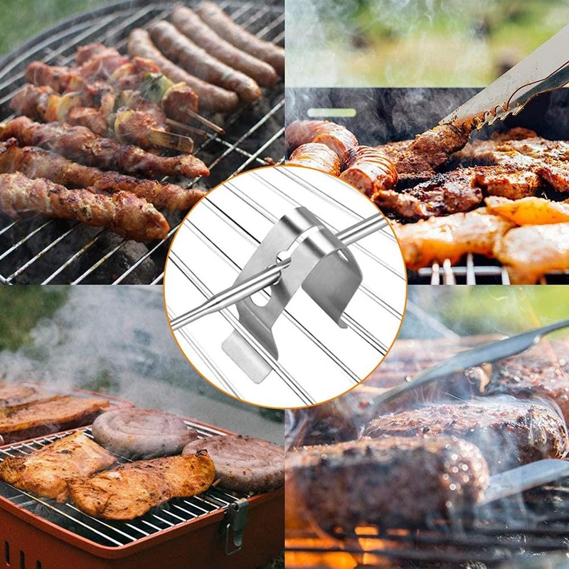 4pcs BBQ Thermometer Probe Clip Holder