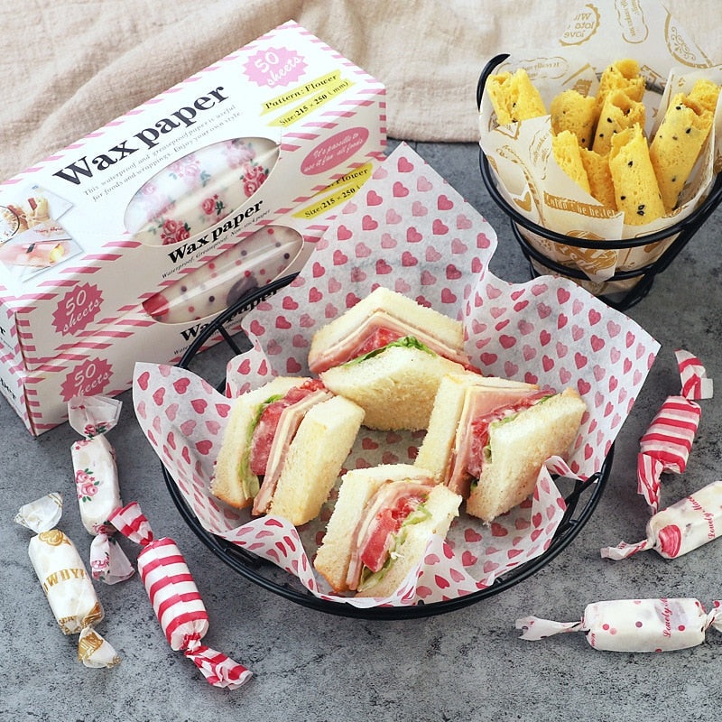 50pcs Decorative Wax Paper