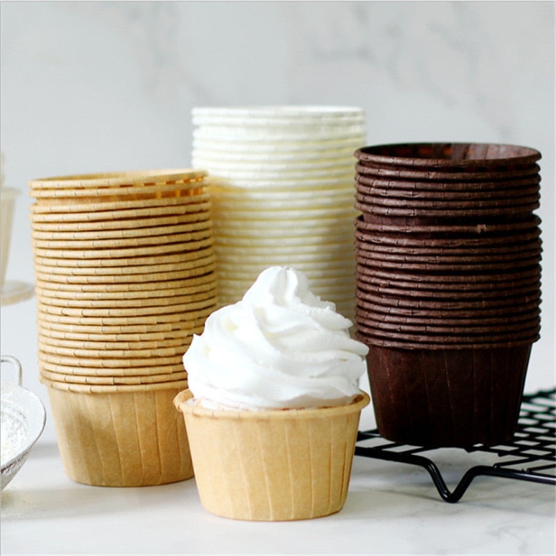 50pcs Grease-proof Baking Cups