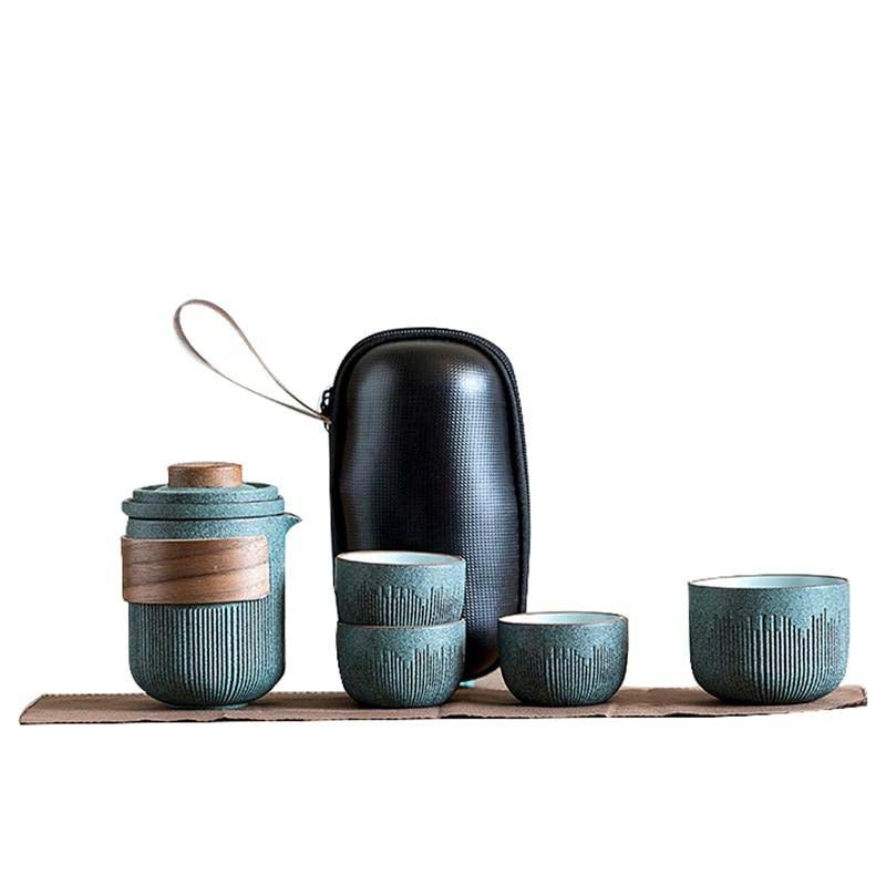 Ceramic Portable Travel Tea Set