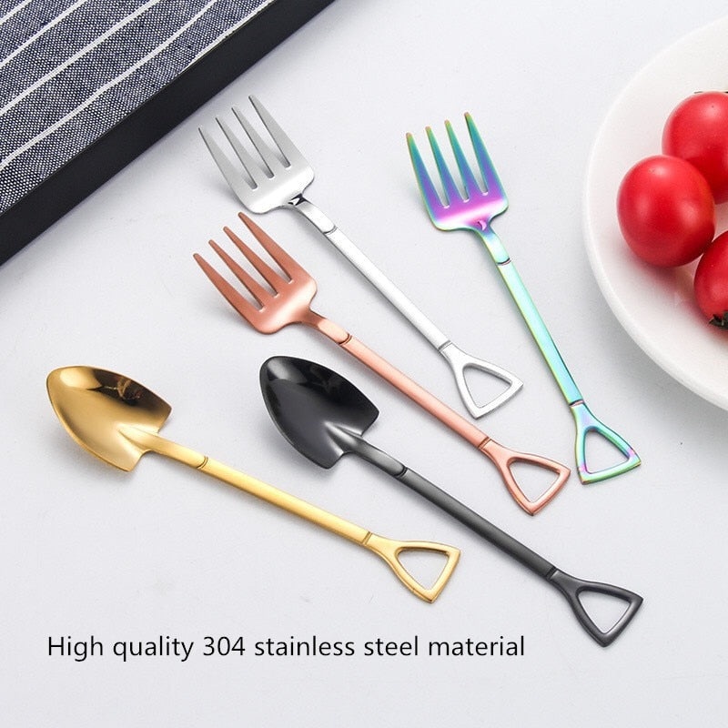 Creative Fruit Salad Fork Spatula Stirring Spoon Soup Spoon