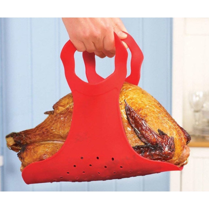 Heat Resistant Non-Stick Oven Silicone Turkey Lifter