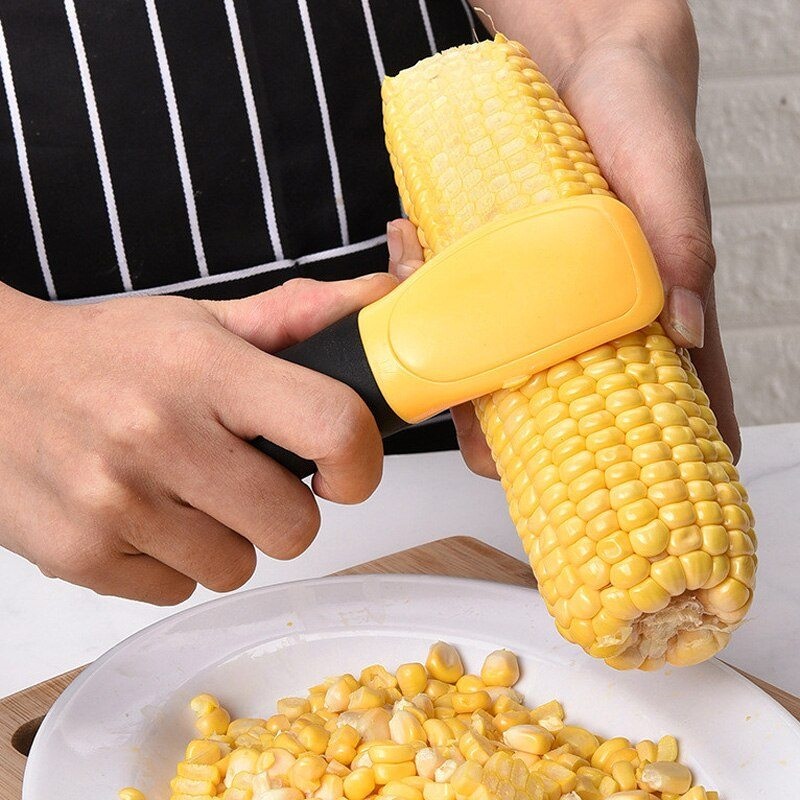 Corn Cob Remover Corn Kernel Cutter Stripping Tool with Handle
